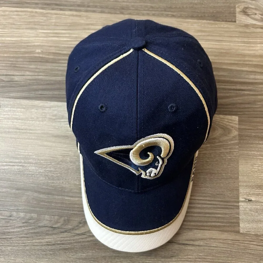 Los Angeles Rams NFL Adults Football Baseball Cap One Size Navy Adjustable Hat